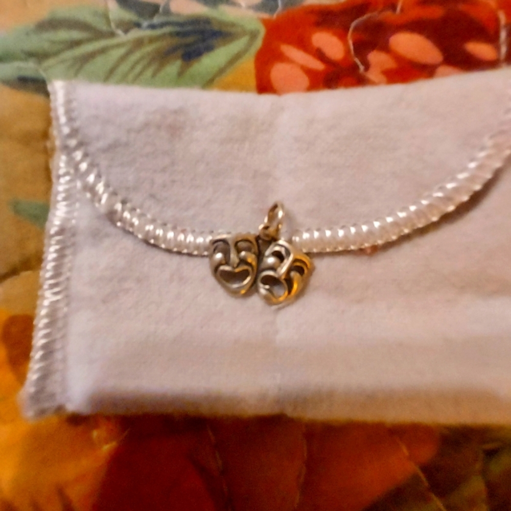 James Avery Sterling Drama Mask Retired Charm Or Pendant